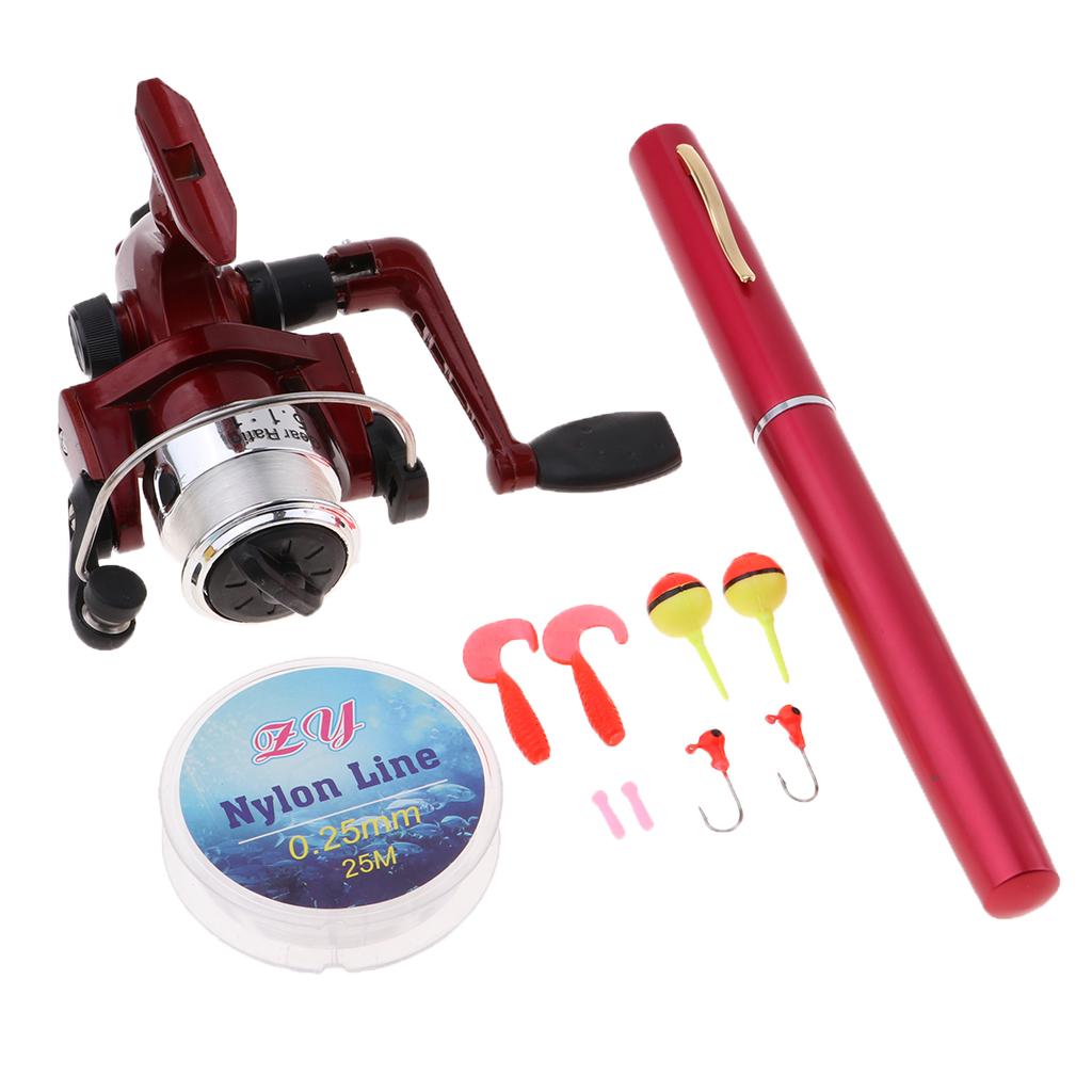 Fishing Lure Jig - 미니 휴대용 포켓 낚싯대 텔레스코픽 폴