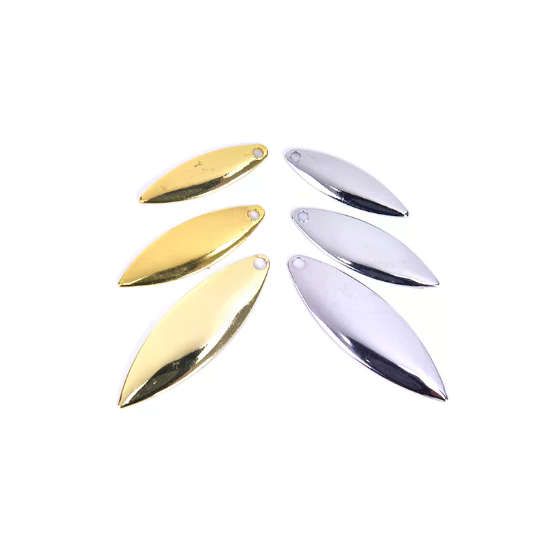 Fishing Lure Blade Bait - 50개 윌로우 스피너 블레이드 매끄러운 마감,