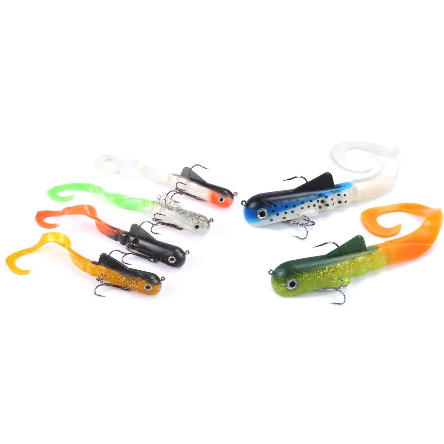 Fishing Lure Soft Plastic - 6 개/몫 파이크 Musky Dawg 낚시