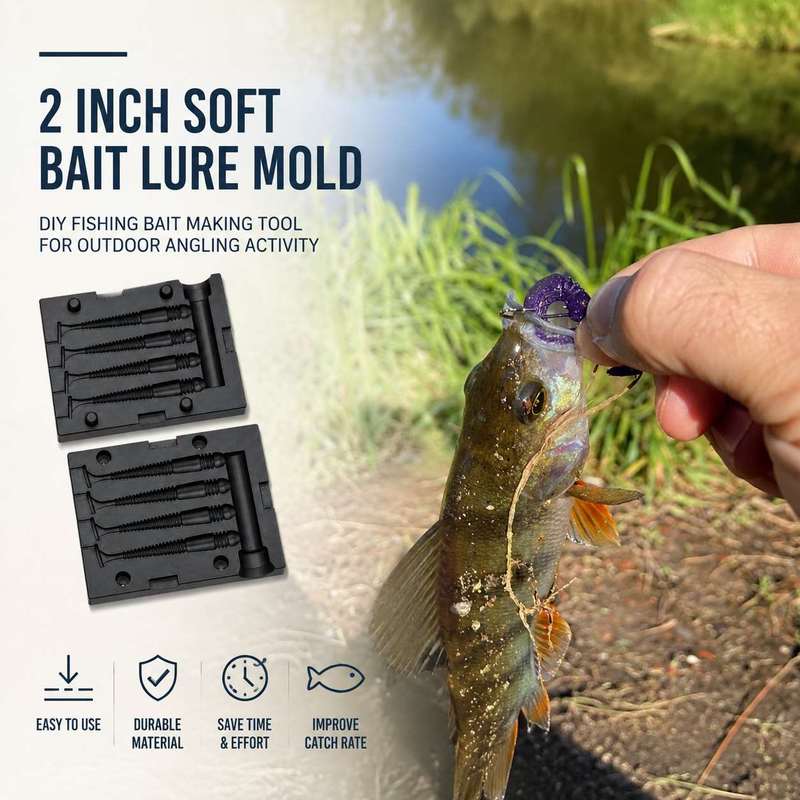 Fishing Lure Accessories - 2인치 소프트 베이트 루어 몰드 DIY