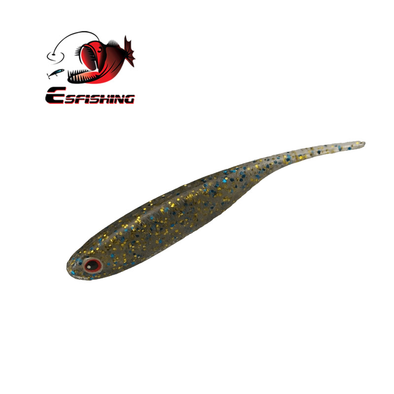 Fishing Lure Soft Plastic - ESFISHING I 광택 쉐드 10pcs 70mm