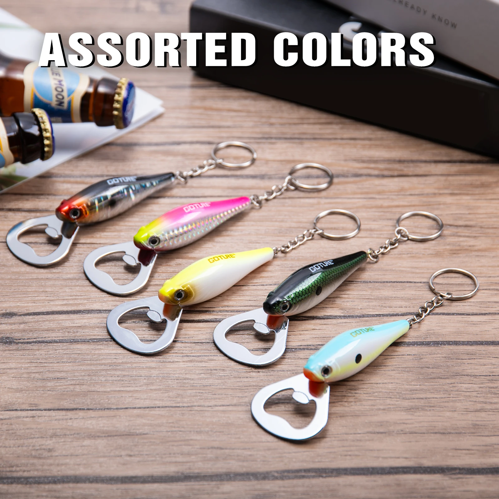Goture 낚시 루어 병따개, 탄소강 물고기 패턴,  - Fishing Lure Accessories 리뷰 및 가격