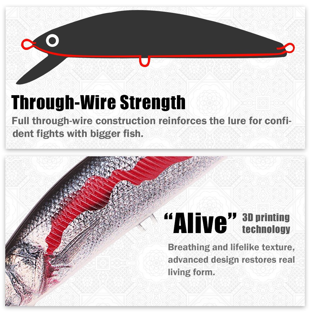 B&U 12cm 스루와이어 싱킹 미노우 낚시 루어 12 - Fishing Lure Accessories 리뷰 및 가격