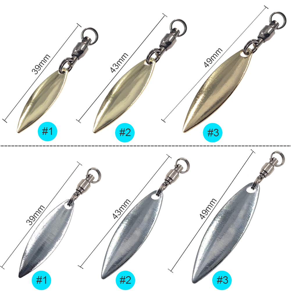 10pcs Willowleaf 블레이드 스피너 미끼 낚 - Fishing Lure Blade Bait 리뷰 및 가격