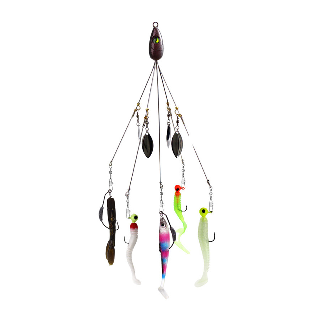 5개 알라바마 우산형 루어 낚시 세트, 버드나무 날개가 - Fishing Lure Blade Bait 리뷰 및 가격