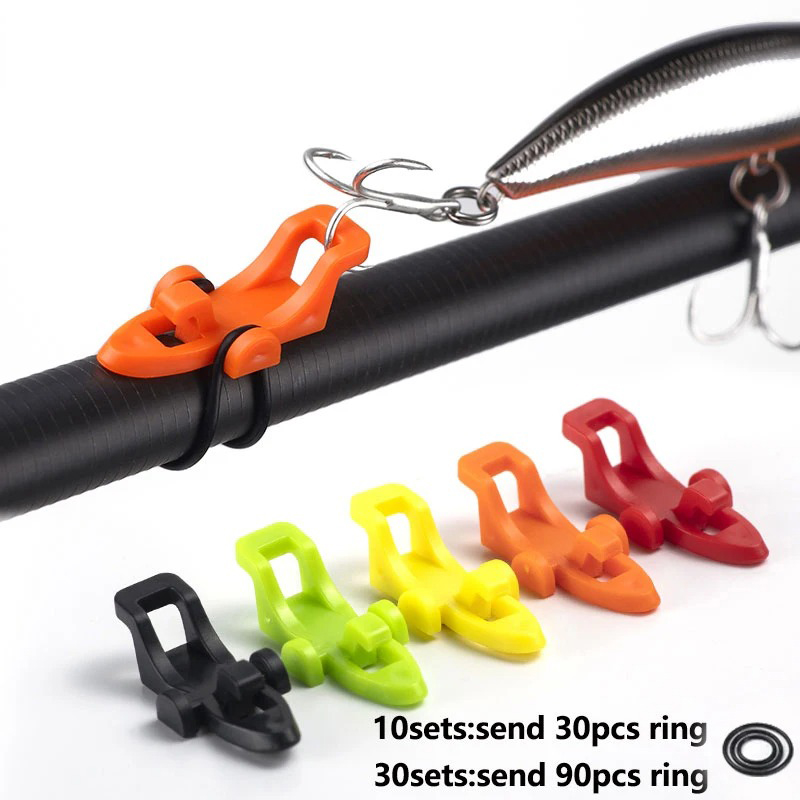 1-10pcs 낚싯대 폴 훅 키퍼 루어 베이트 홀더 루 - Fishing Lure Jig 리뷰 및 가격