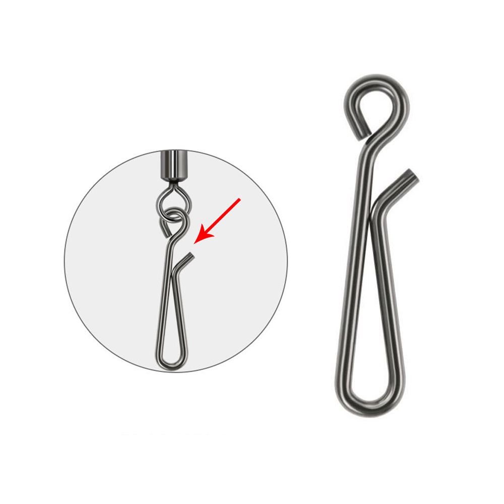 DNDYUJU 50개 스테인리스 스틸 낚시 루어 스냅  - Fishing Lure Accessories 리뷰 및 가격