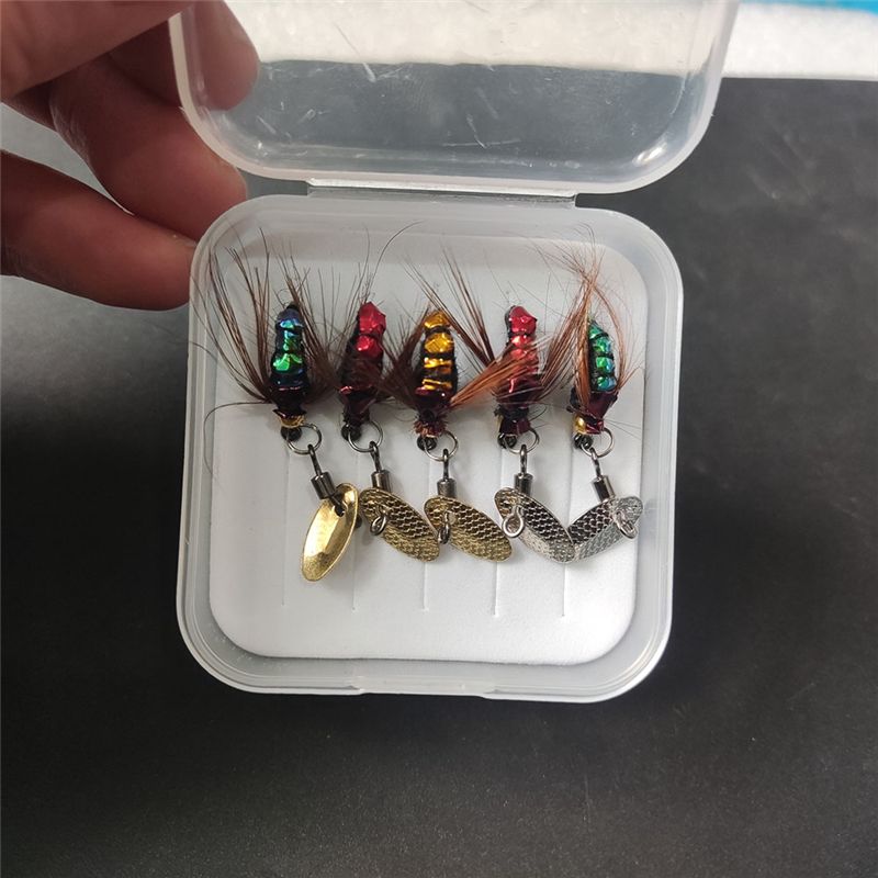 T34C 스팽글 루어 미끼 인공 플라이 훅 마이크로 오 - Fishing Lure Accessories 리뷰 및 가격