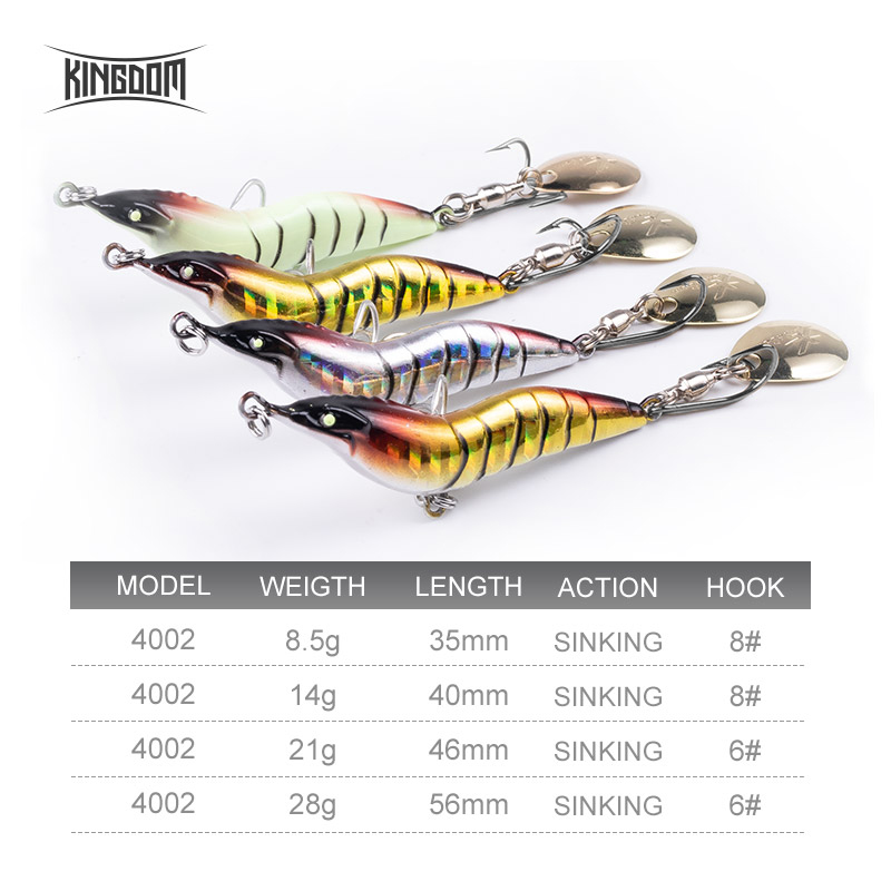 킹덤 새우 낚시 미끼 메탈 블레이드 베이트 스피너 슬로 - Fishing Lure Blade Bait 리뷰 및 가격